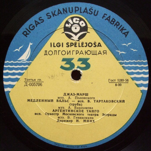 Оркестр Московского театра эстрады, дирижер Н. Минх