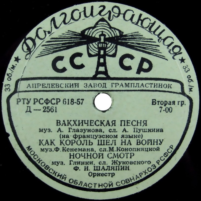 Фёдор ШАЛЯПИН (бас): «Концерт Ф. Шаляпина»