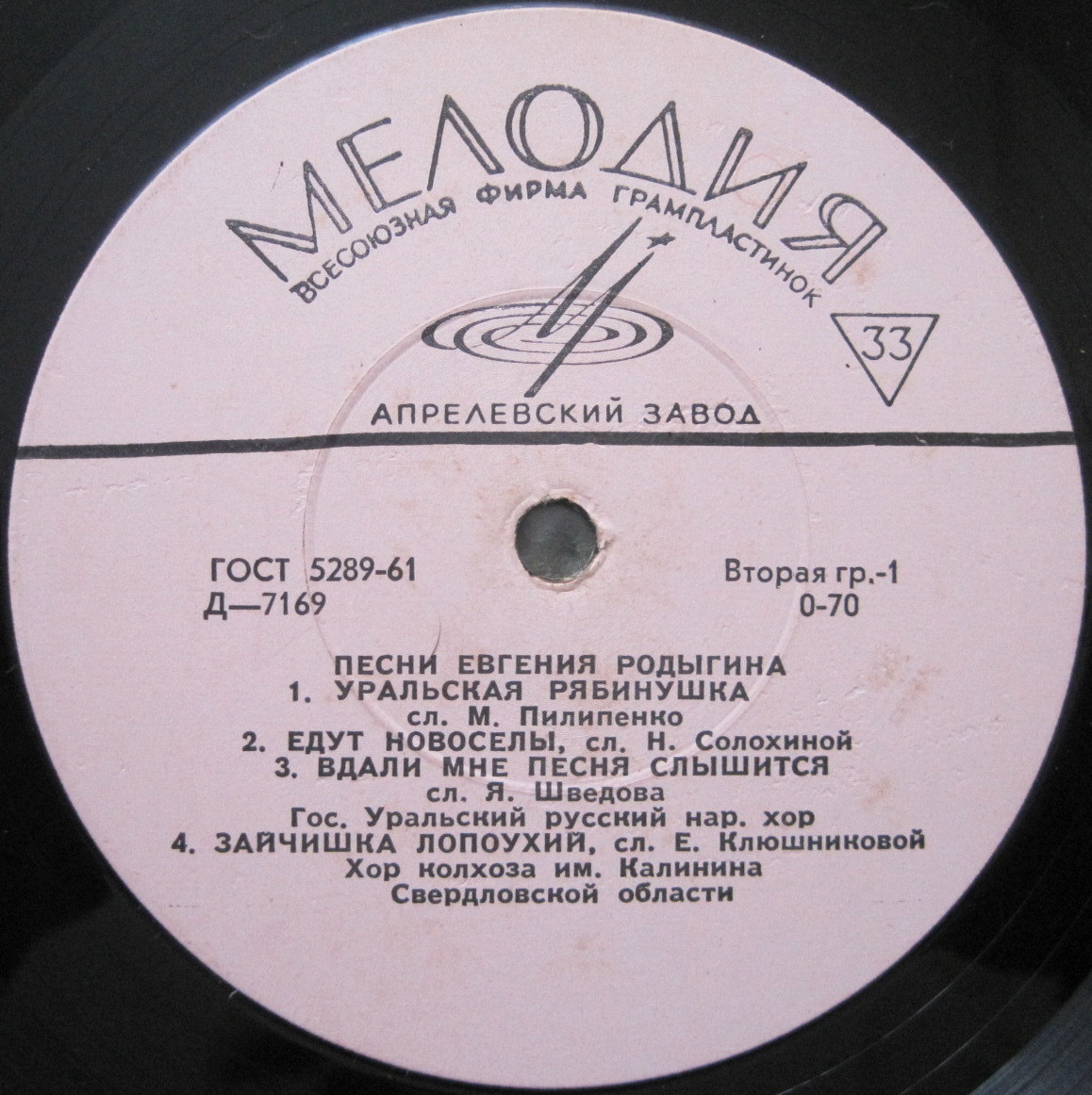 Песни Евгения Родыгина