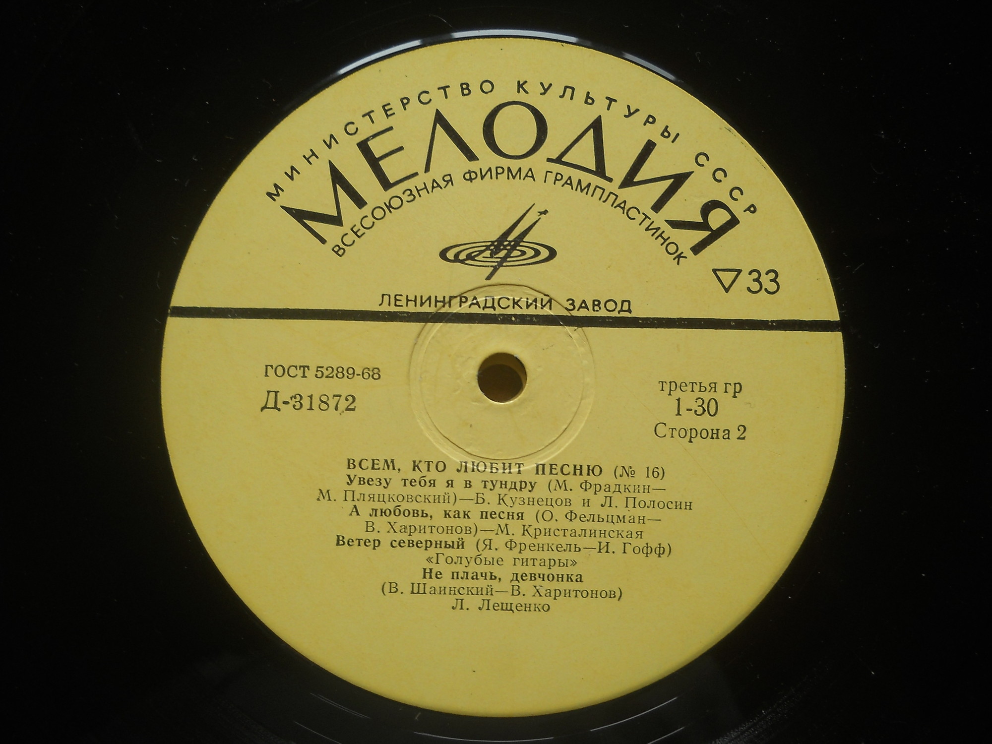 Всем, кто любит песню (№ 16)