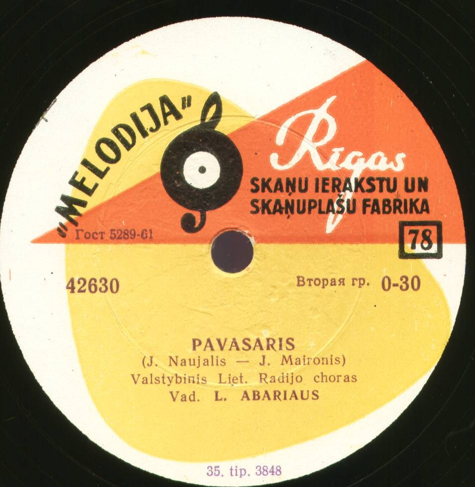 Valstybinis Lietuvos Radijo choras, vad. L. ABARIAUS