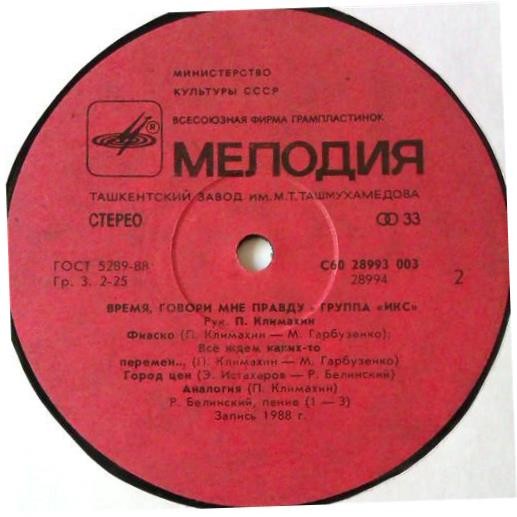 Группа «ИКС», руководитель Павел Климахин. «Время, говори мне правду»