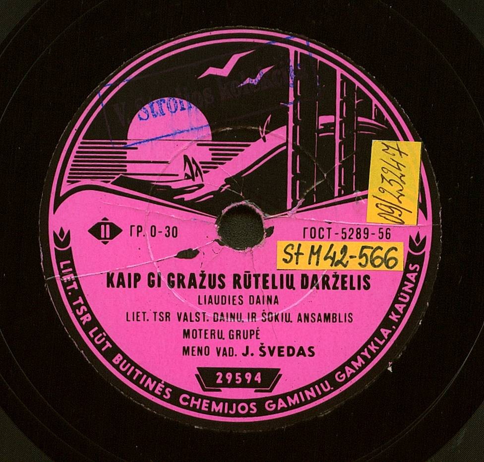 LTSR Nusip. Valst. Dainų Ir Šokių Liaudies Ansamblio Choro Moterų Grupė /  Pranas Tamošaitis