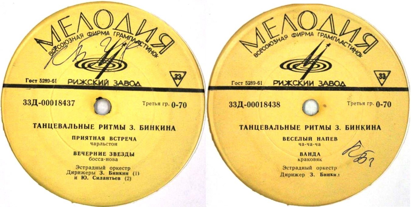 З. БИНКИН (1913). Танцевальные ритмы