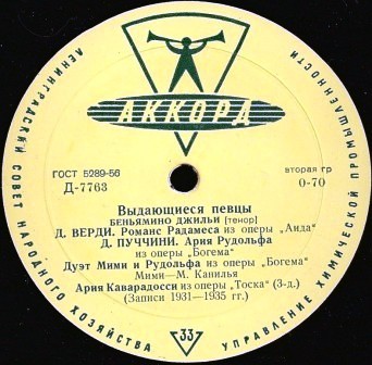 Беньямино Джильи ("Выдающиеся певцы")