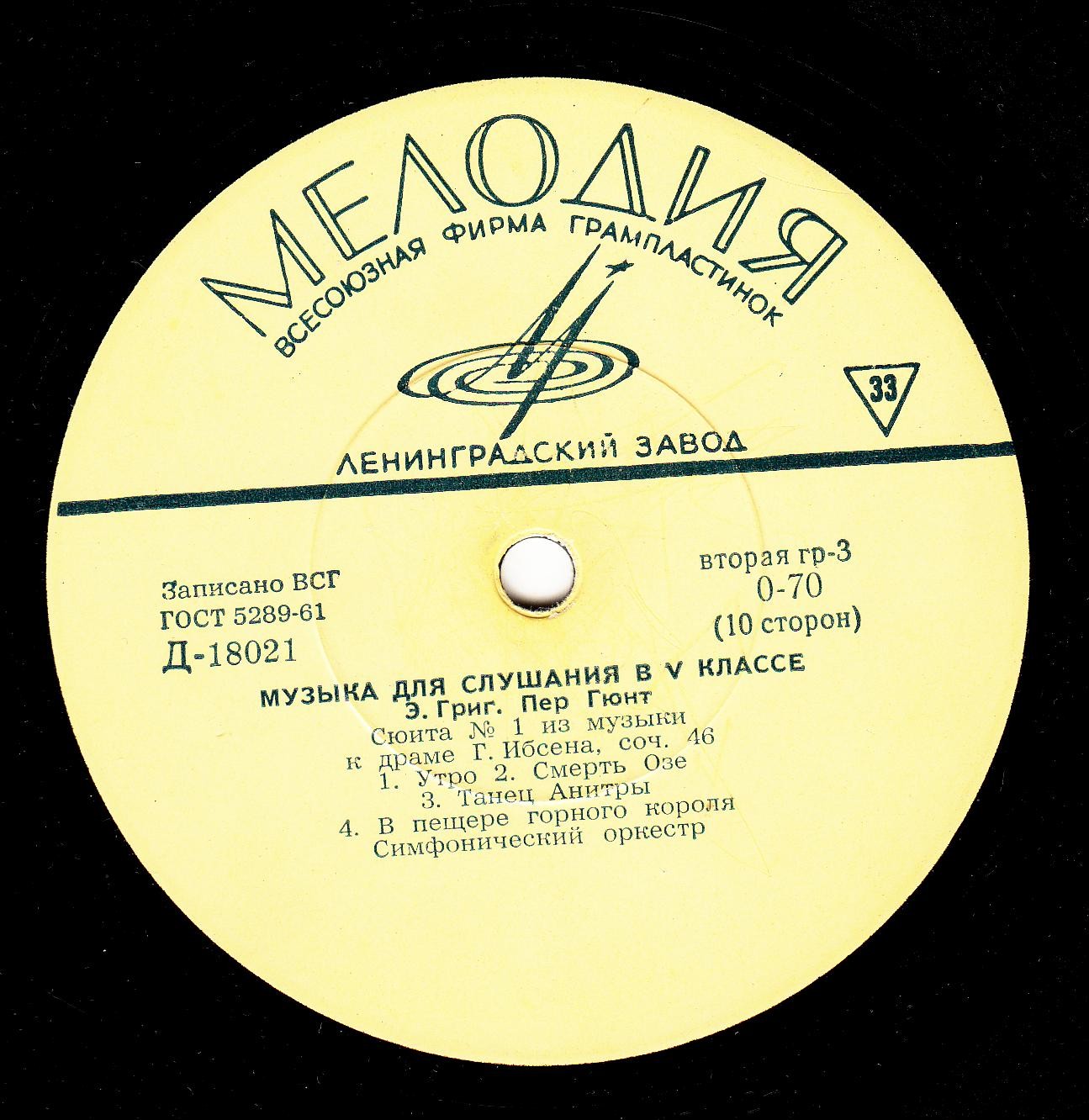 Музыка для слушания в V классе