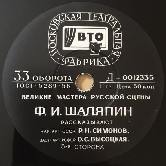 Ф. ШАЛЯПИН. Творческий портрет