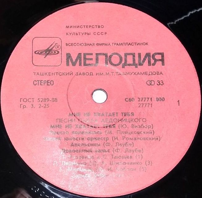 «Мне не хватает тебя». Песни Павла Аедоницкого