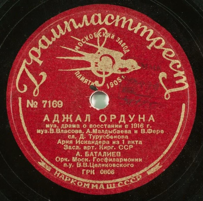Фрагменты из муз. драмы "Аджал ордуна" о восстании в 1916 г.