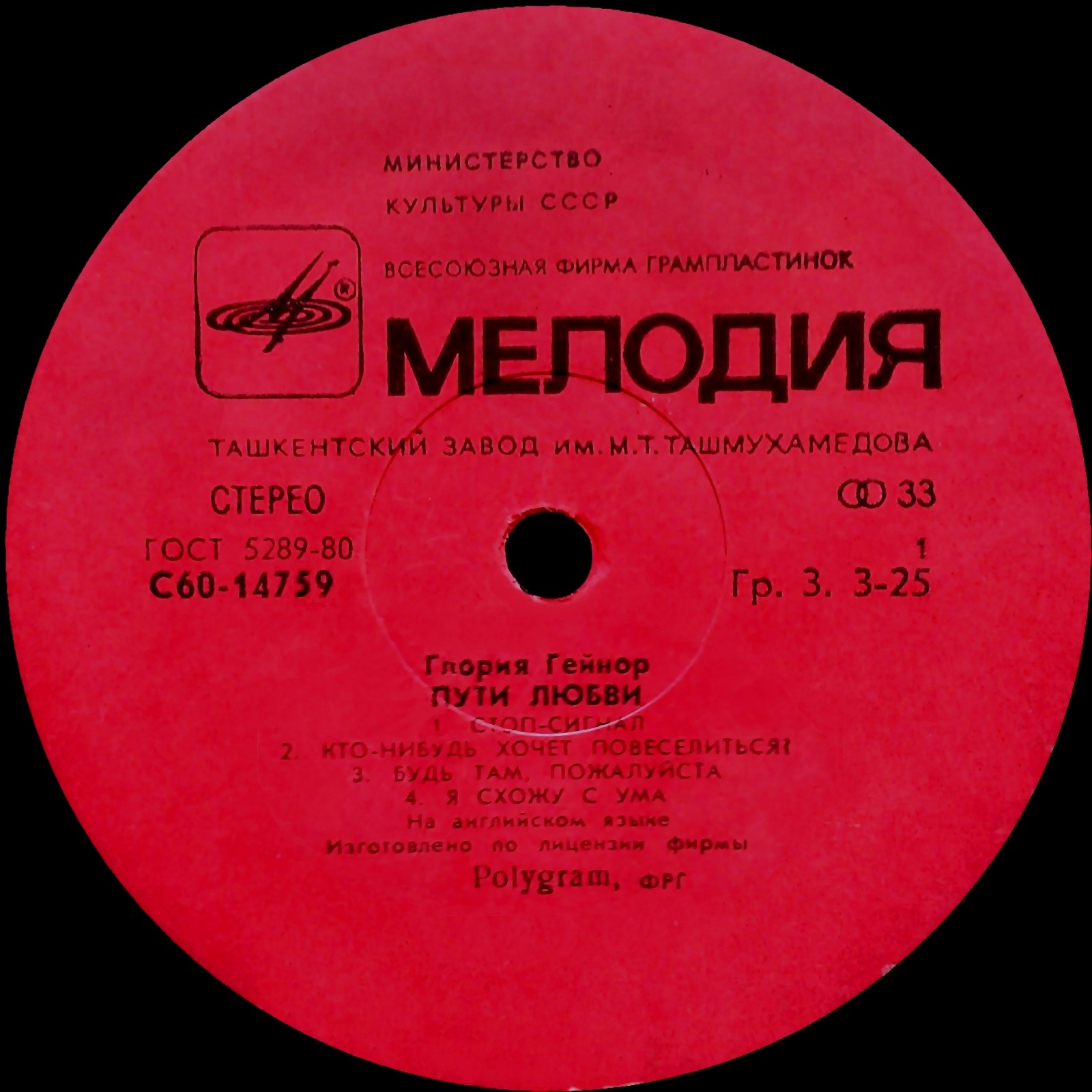 Глория ГЕЙНОР. «Пути любви»