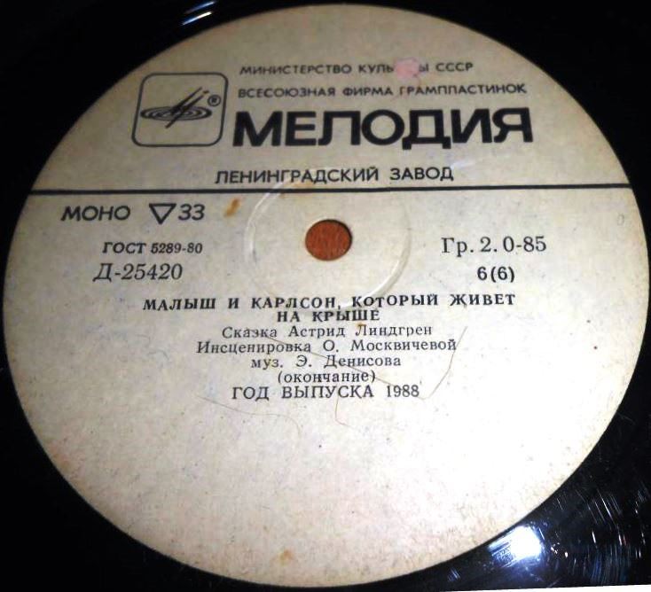 А. Линдгрен (1907-2002). Малыш и Карлсон, который живёт на крыше