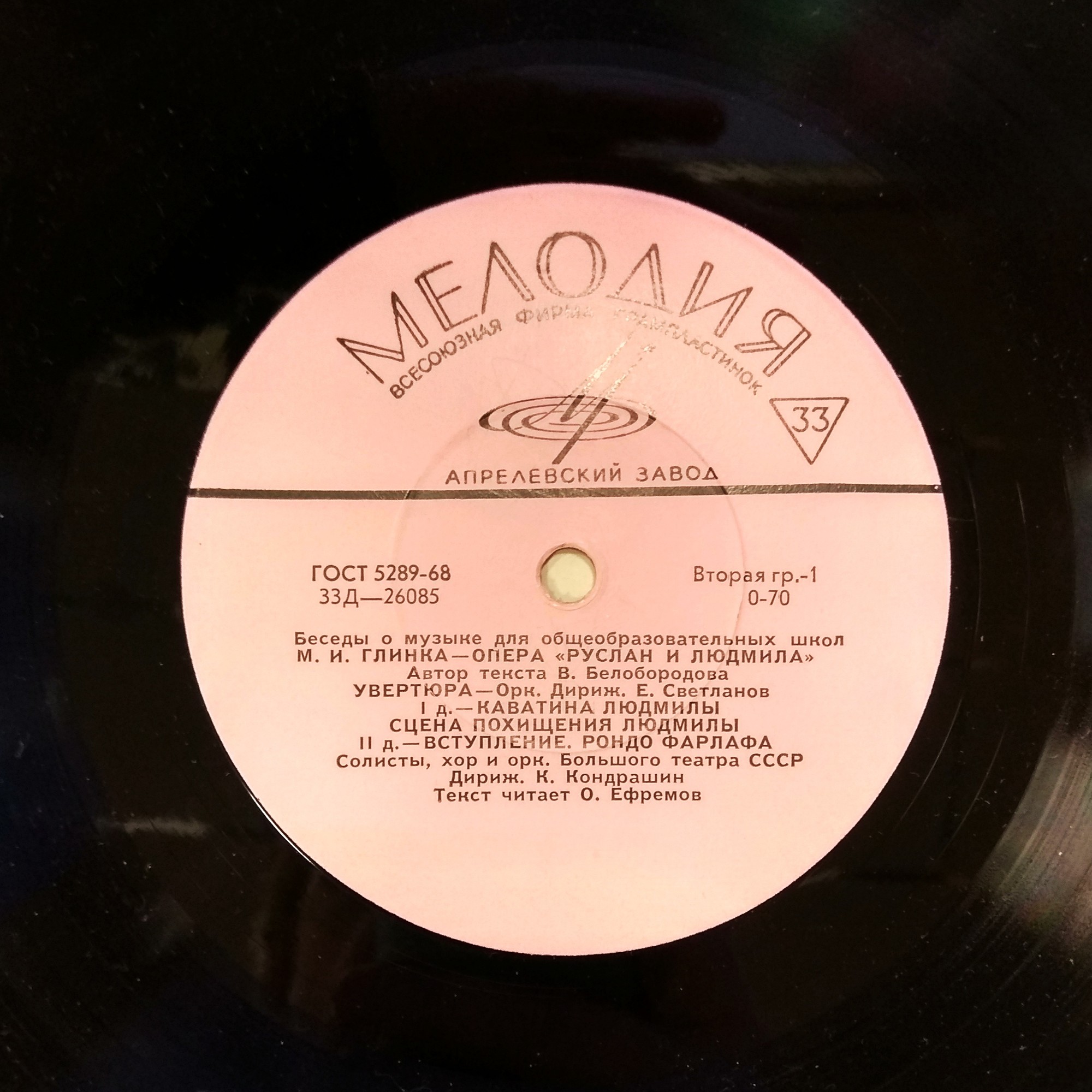 Беседы о музыке (для общеобразовательных школ) М. Глинка. Опера "Руслан и Людмила"