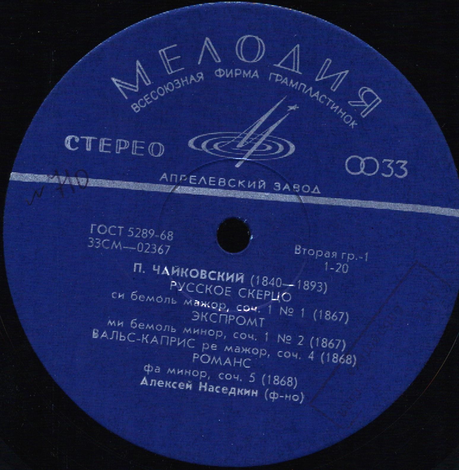 Алексей НАСЕДКИН (фортепиано): «Фортепианные произведения П. Чайковского»