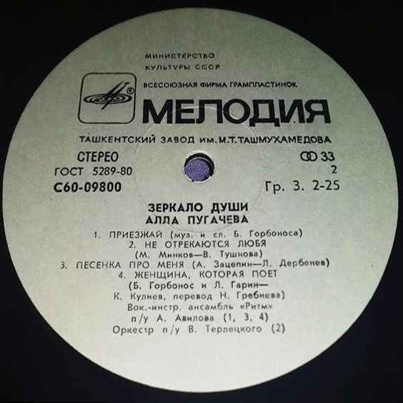 Алла Пугачёва. Зеркало души (1)