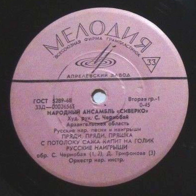 НАРОДНЫЙ АНСАМБЛЬ «СИВЕРКО», худ. рук.  С. Чернобай  (Архангельская область)