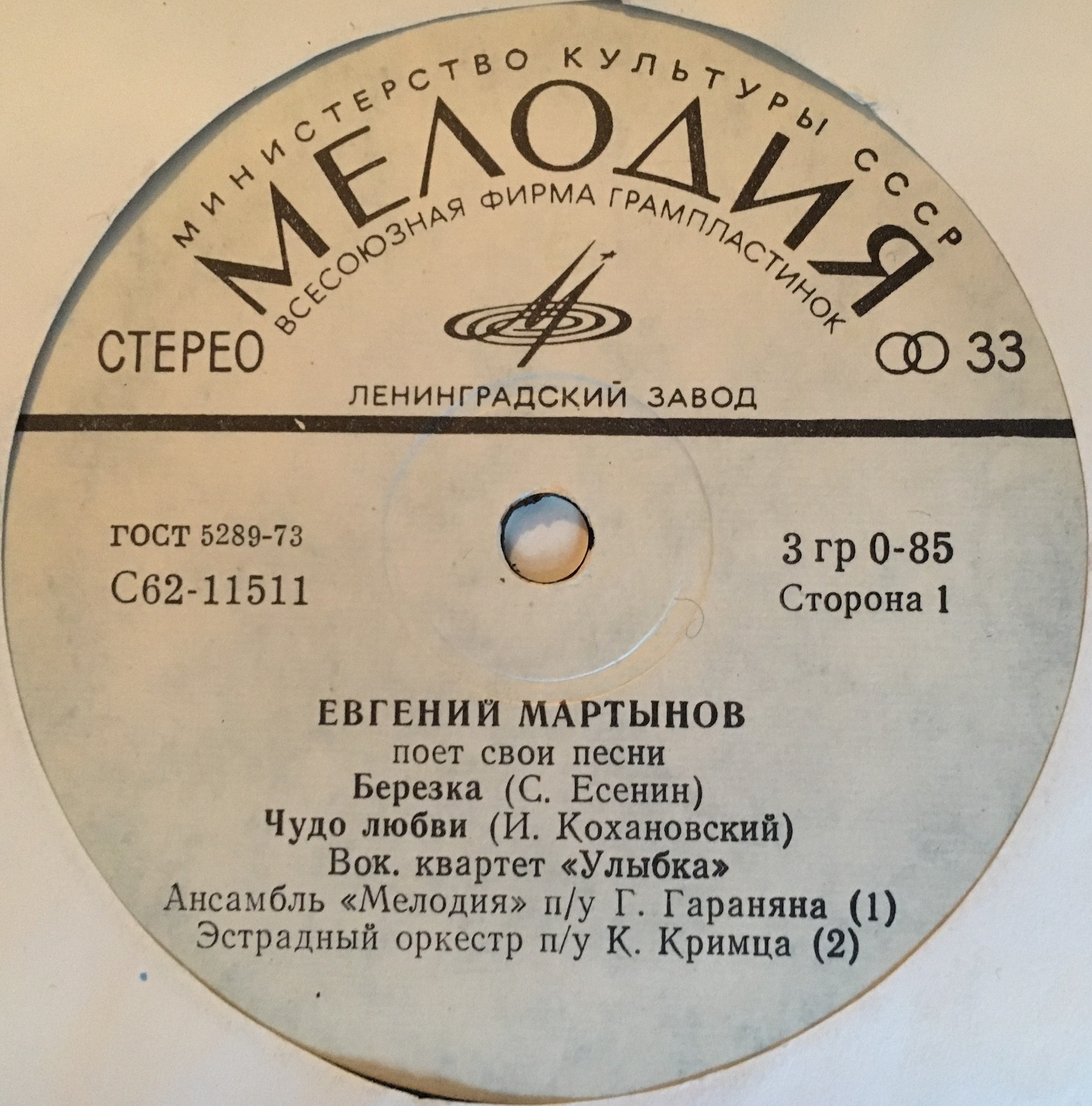 Евгений МАРТЫНОВ поет свои песни