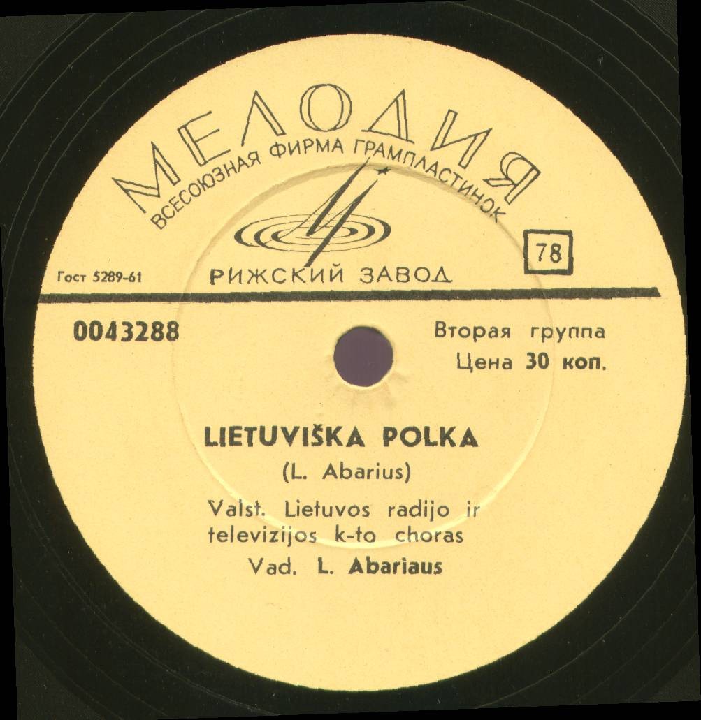 Valst. Lietuvos Radijo ir Televizijos k-to choras, vad. L. ABARIAUS