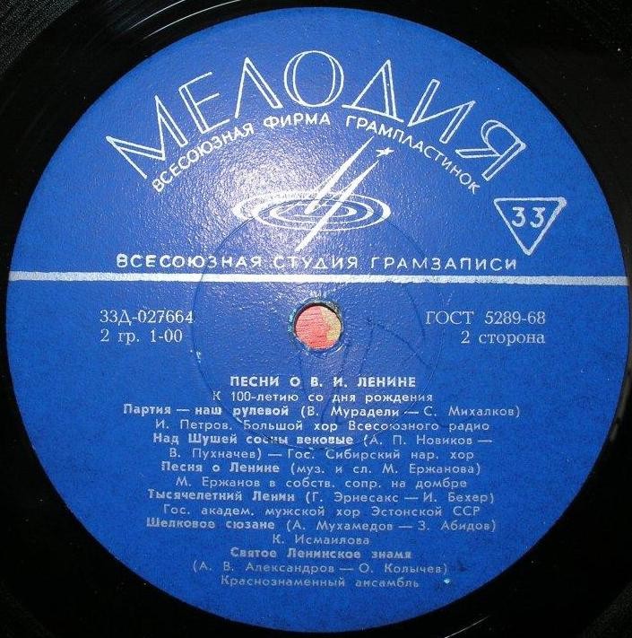 Песни о В. И. Ленине