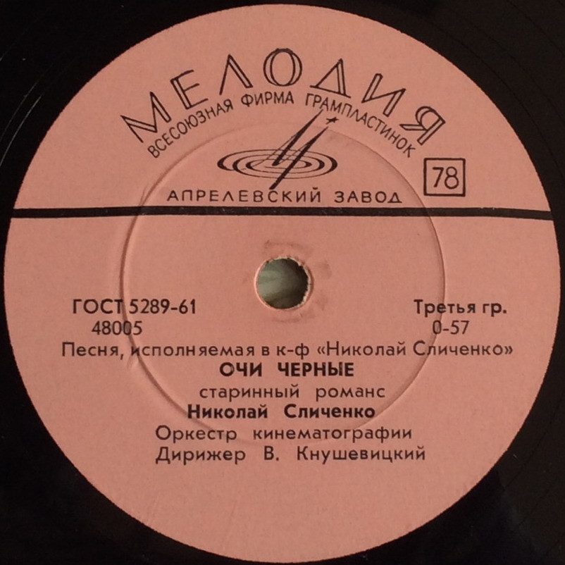 Николай Сличенко – Очи черные / Бида