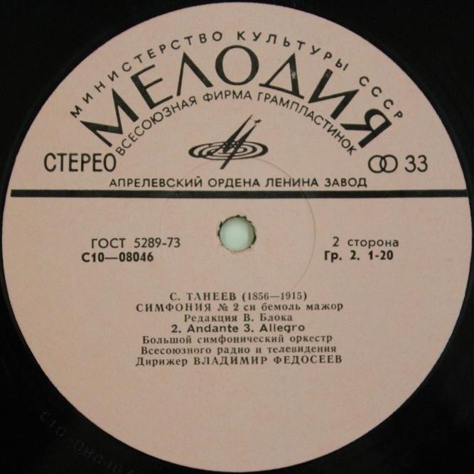 С. ТАНЕЕВ (1856-1915)