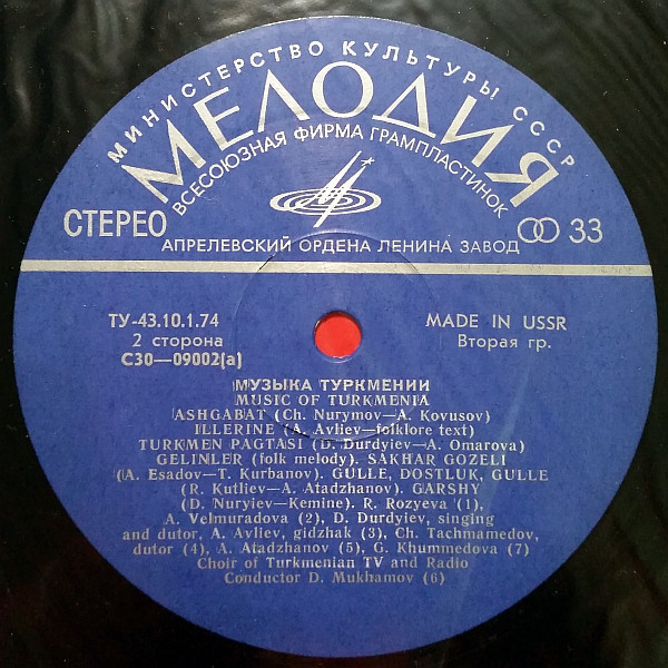 МУЗЫКА ТУРКМЕНИИ.