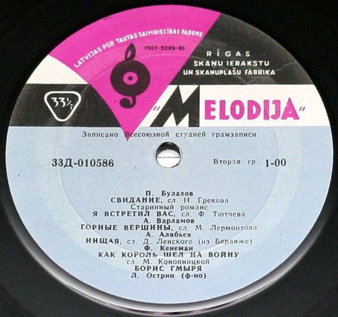 Борис ГМЫРЯ, бас