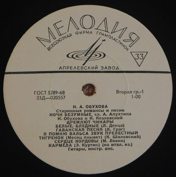 Надежда Обухова - Старинные романсы и песни