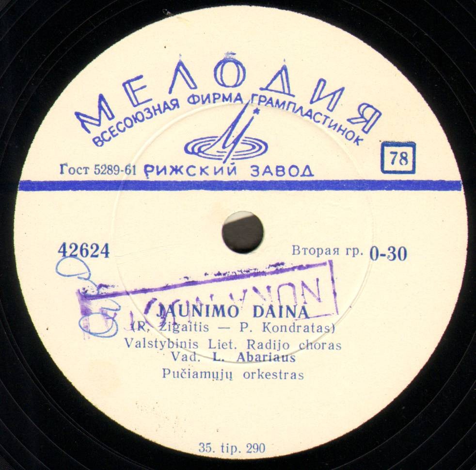 Valstybinis Lietuvos Radijo choras, vad. L. ABARIAUS