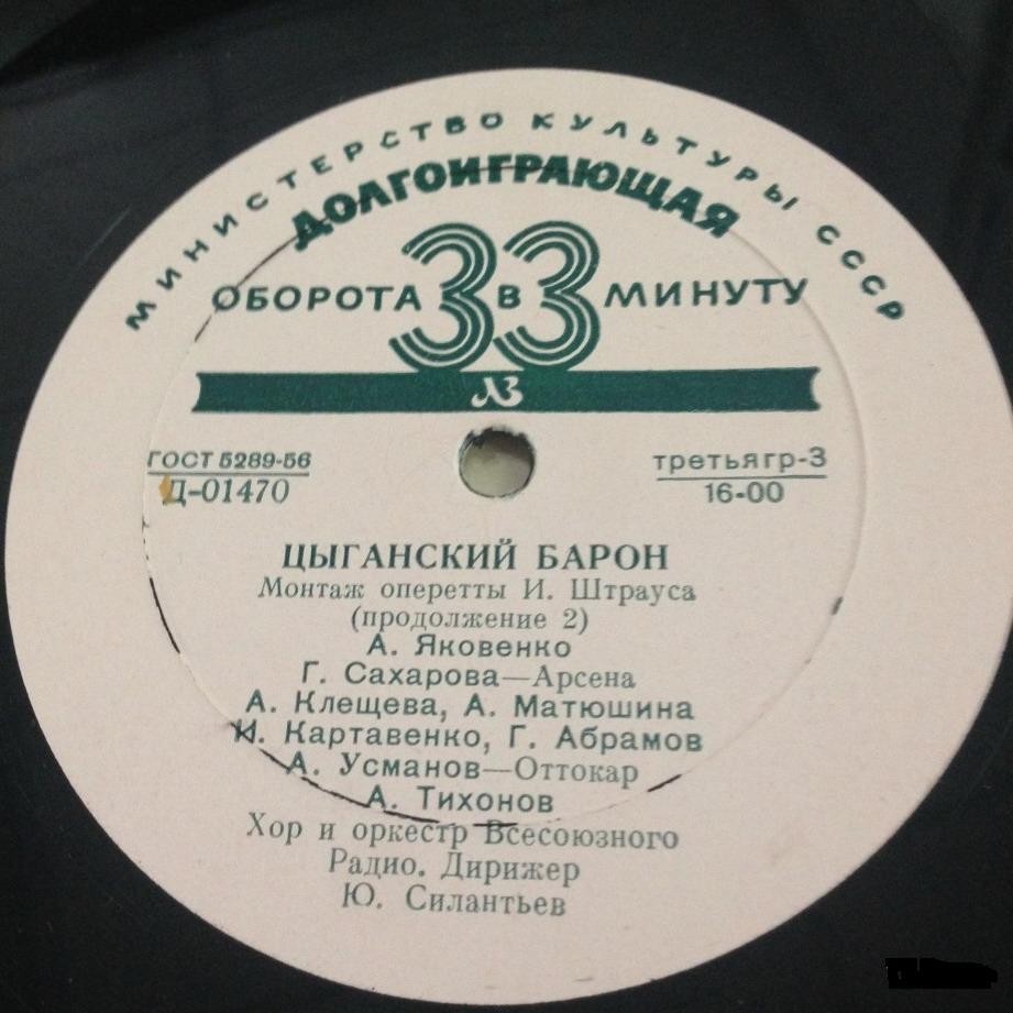 И. ШТРАУС (1825–1899) «Цыганский барон», монтаж оперетты