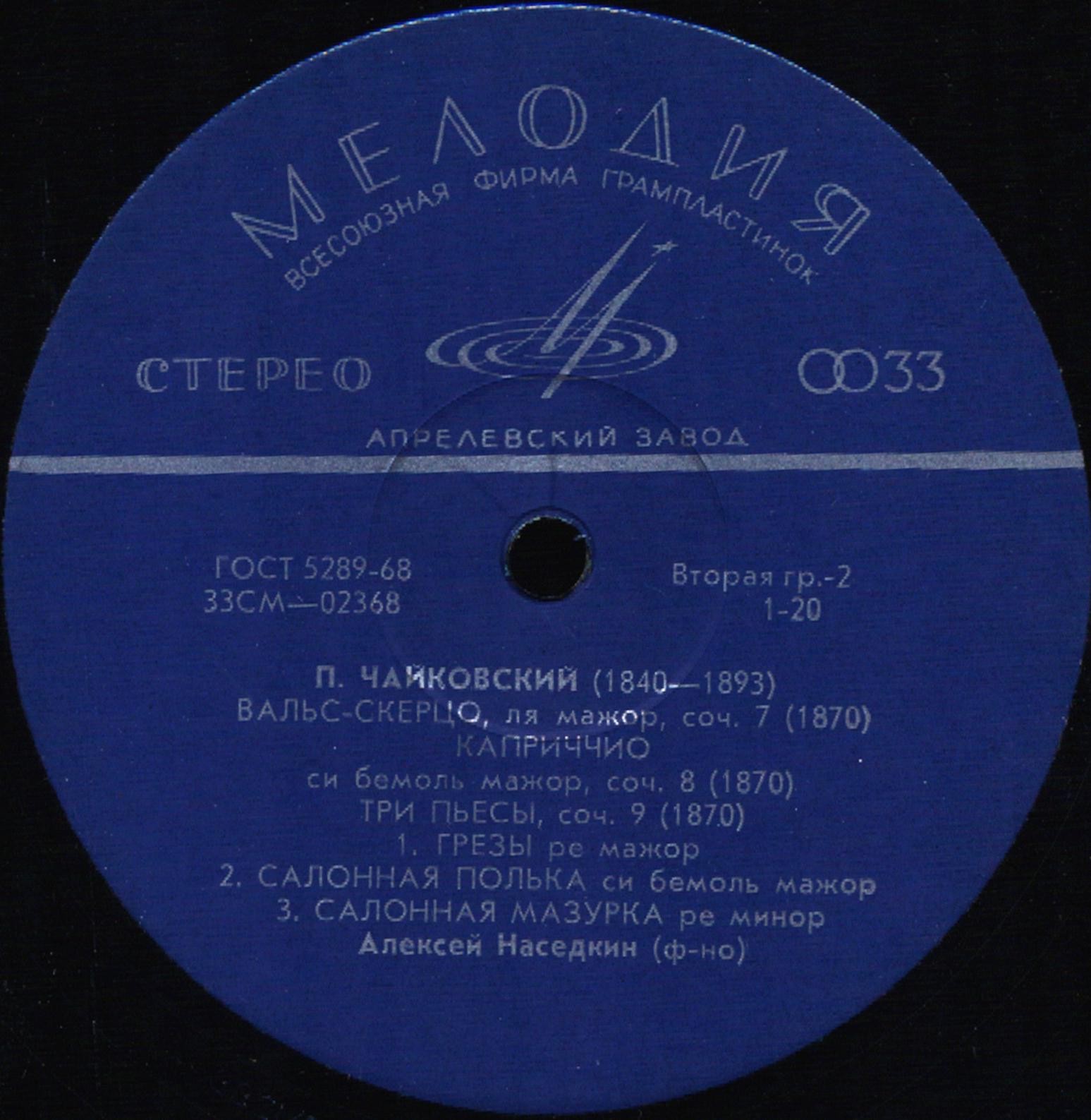 Алексей НАСЕДКИН (фортепиано): «Фортепианные произведения П. Чайковского»