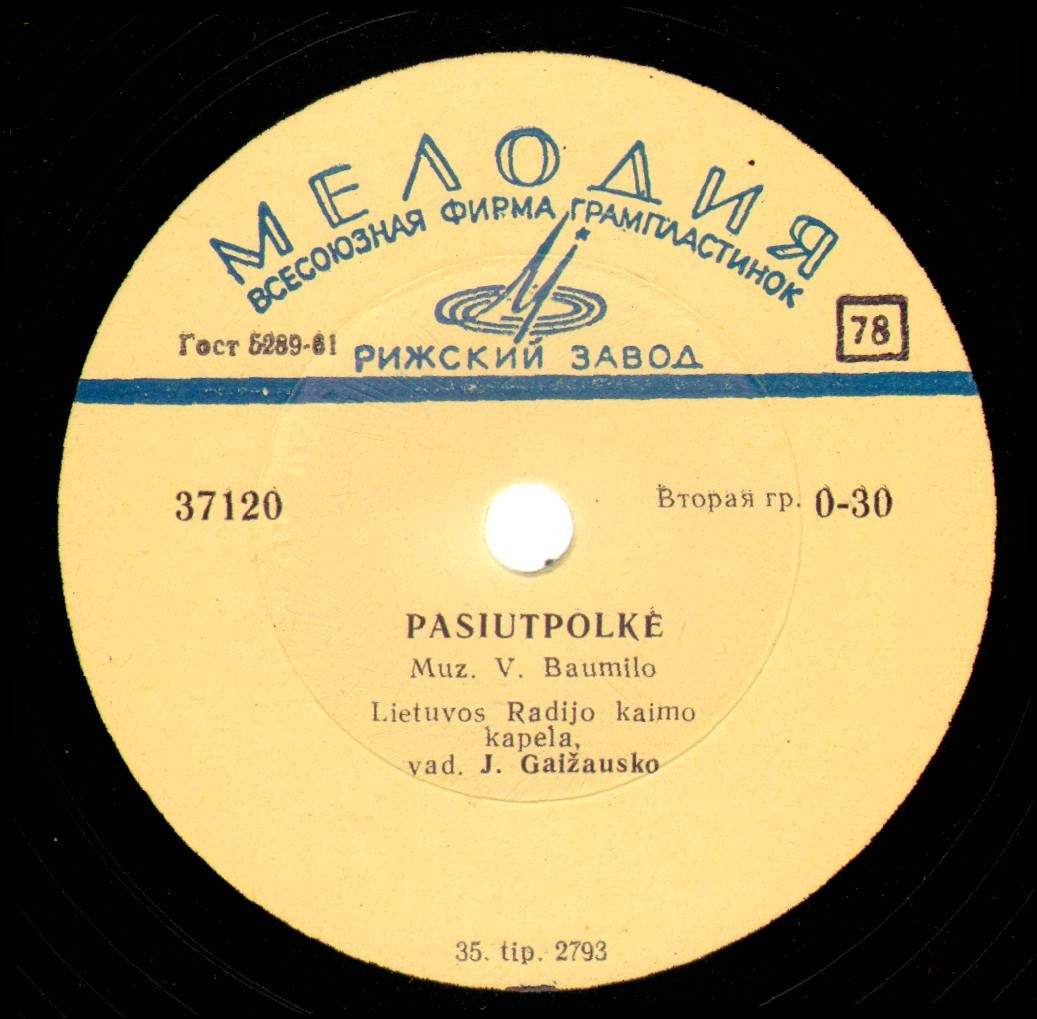 Lietuvos Radijo Kaimo Kapela, vad. J. Gaizausko