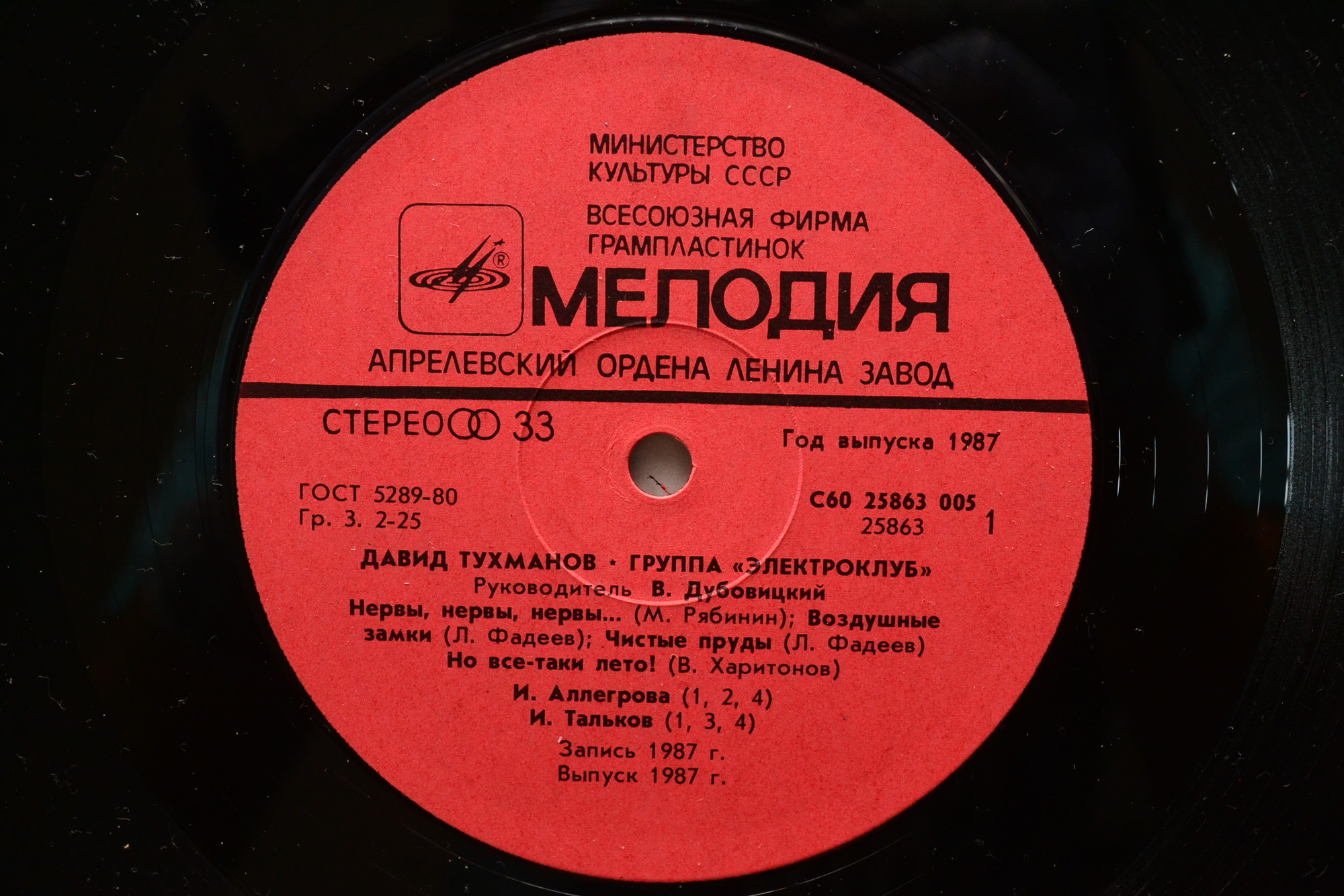Давид Тухманов. Группа "Электроклуб"