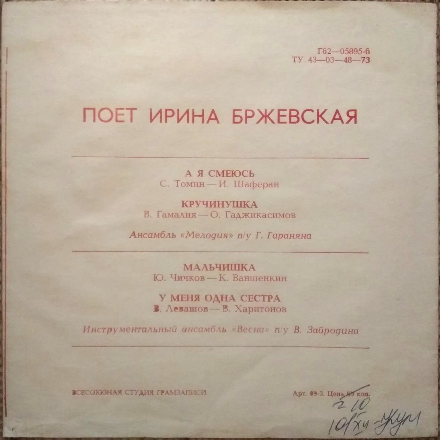 Ирина Бржевская