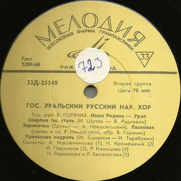 Государственный Уральский русский народный хор