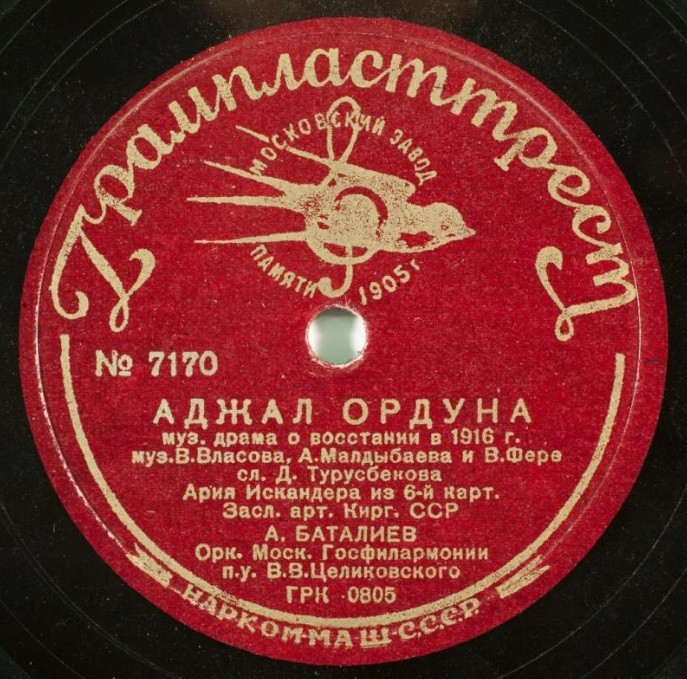 Фрагменты из муз. драмы "Аджал ордуна" о восстании в 1916 г.