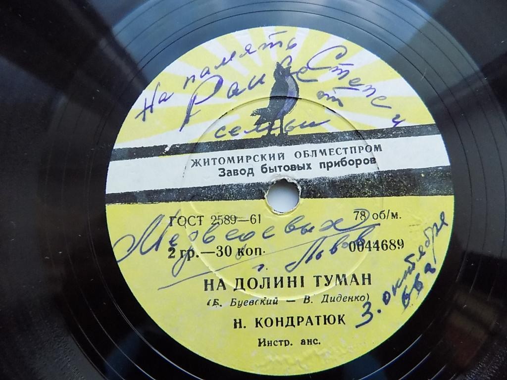 Николай Кондратюк – На долинi туман / Тече рiчка дзвiнка