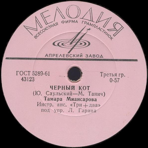 Тамара Миансарова — Чёрный кот / Город спит