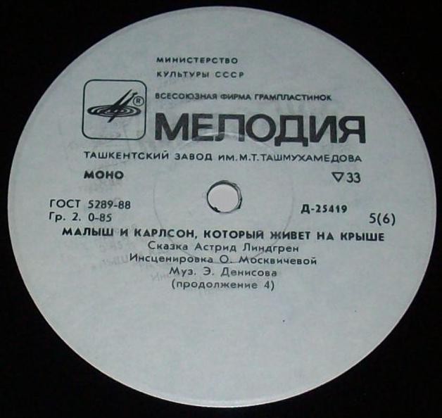 А. Линдгрен (1907-2002). Малыш и Карлсон, который живёт на крыше