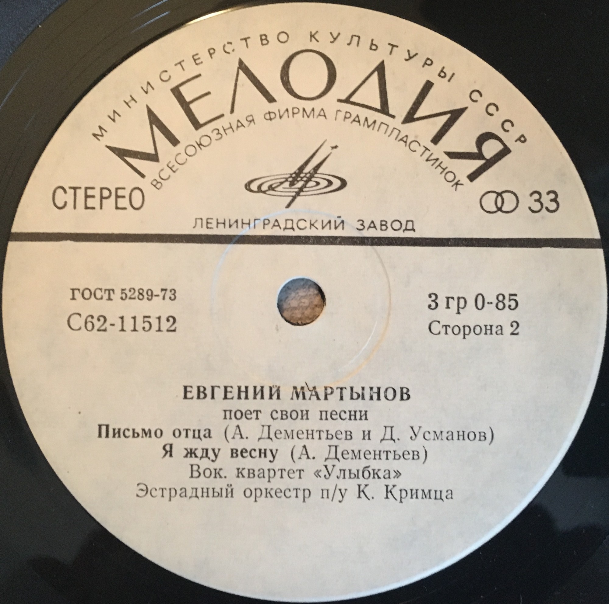 Евгений МАРТЫНОВ поет свои песни