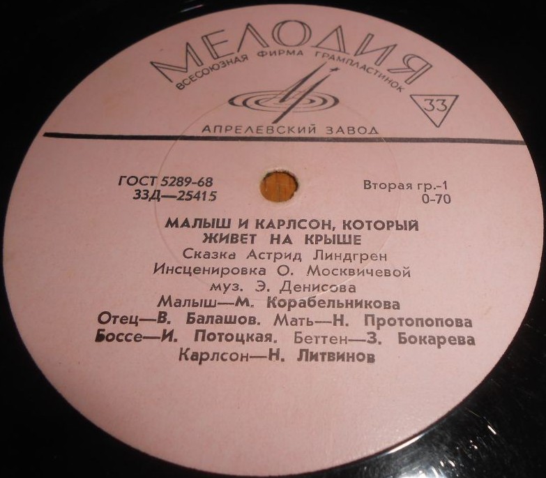 А. Линдгрен (1907-2002). Малыш и Карлсон, который живёт на крыше