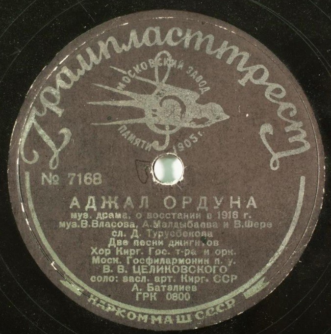 Фрагменты из муз. драмы "Аджал ордуна" о восстании в 1916 г.