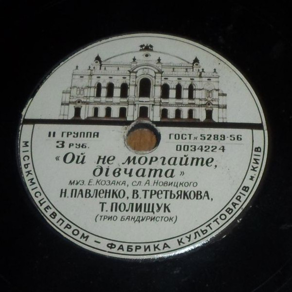 ТРИО БАНДУРИСТОК: Н. Павленко. В. Третьякова, Т. Полищук