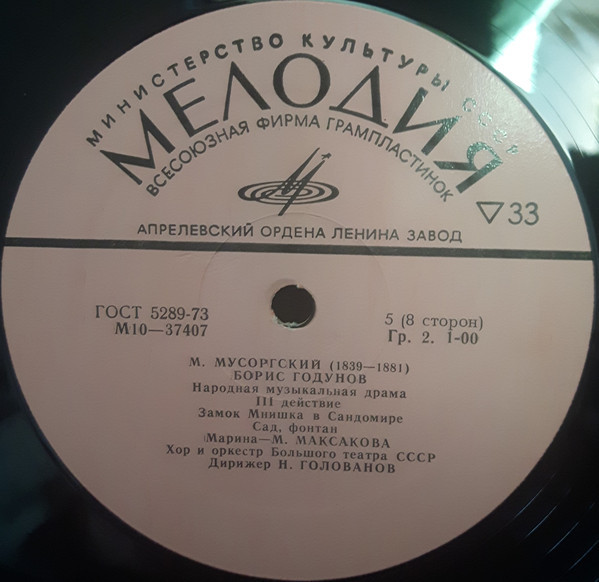 М. МУСОРГСКИЙ. "Борис Годунов", народная музыкальная драма в 4 действиях с прологом