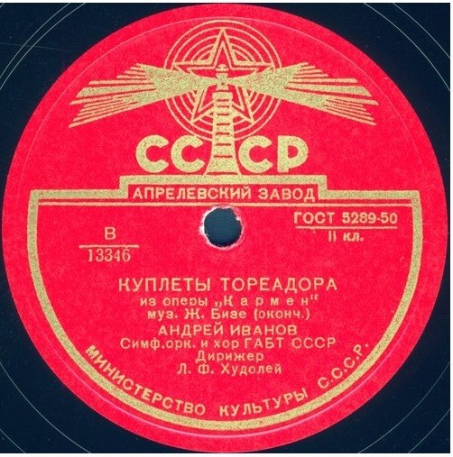 Куплеты тореадора из оперы "Кармен"