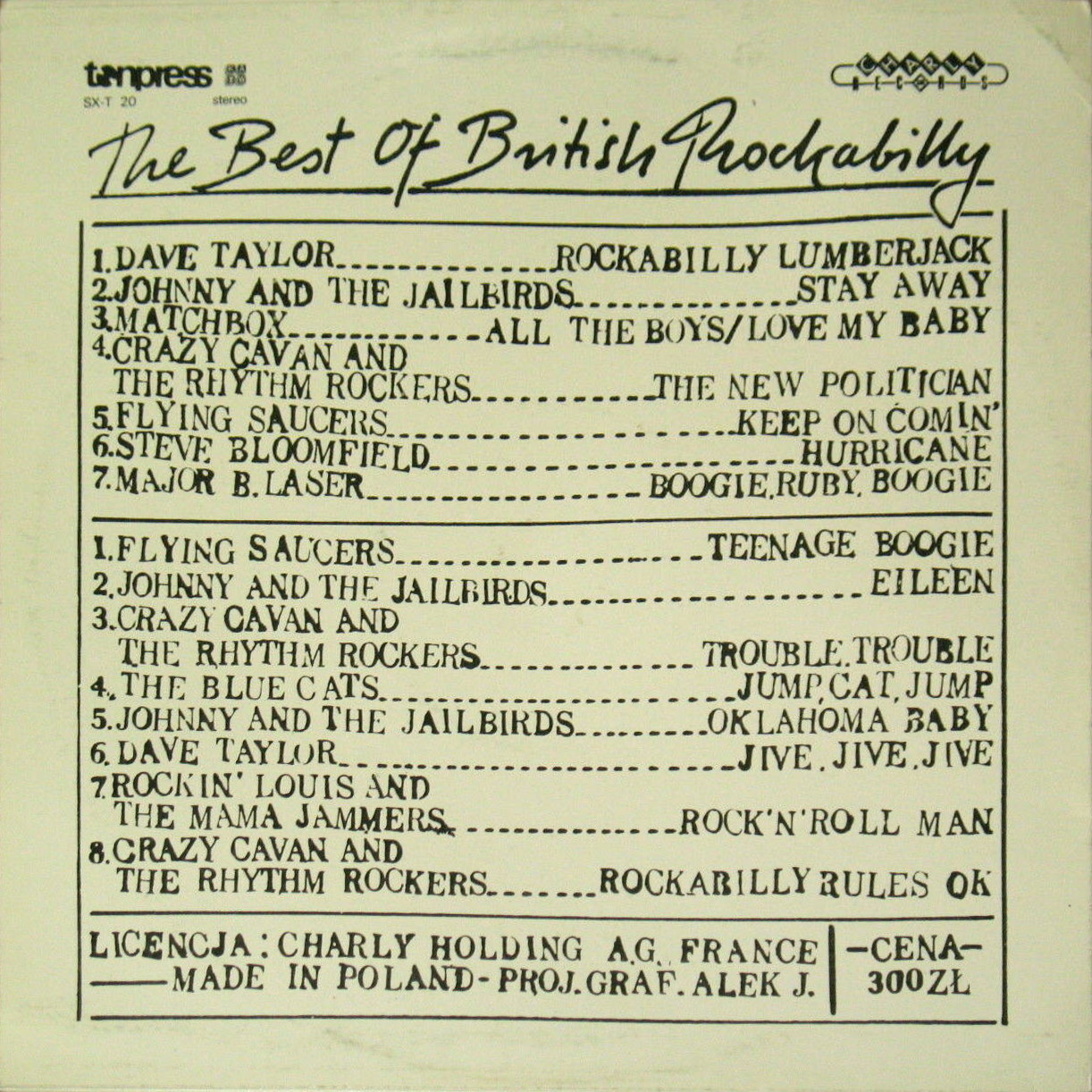 The best of british rockabilly  [по заказу польской фирмы TONPRESS, SX-T20]