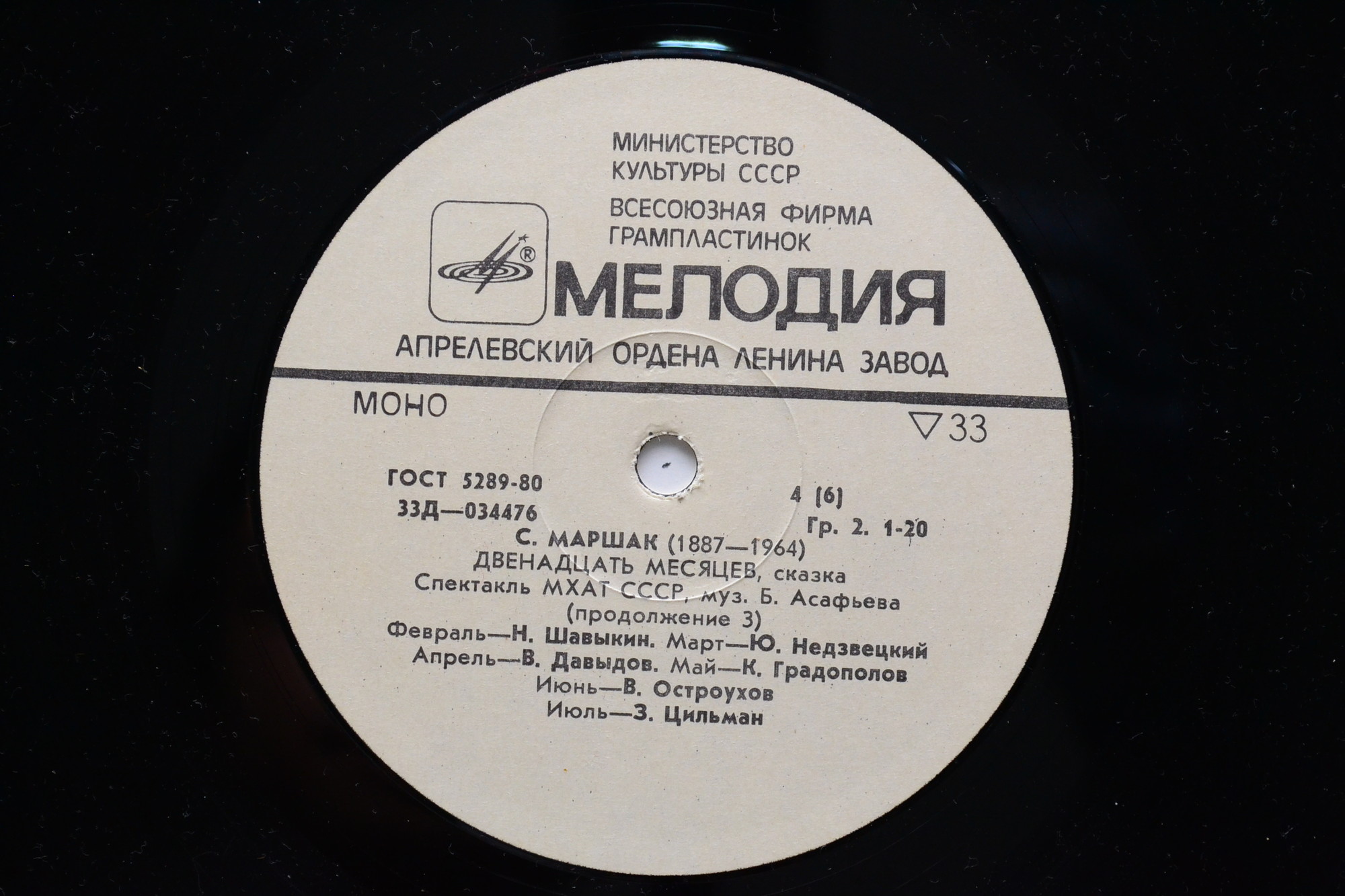 С. Я. Маршак. Двенадцать месяцев