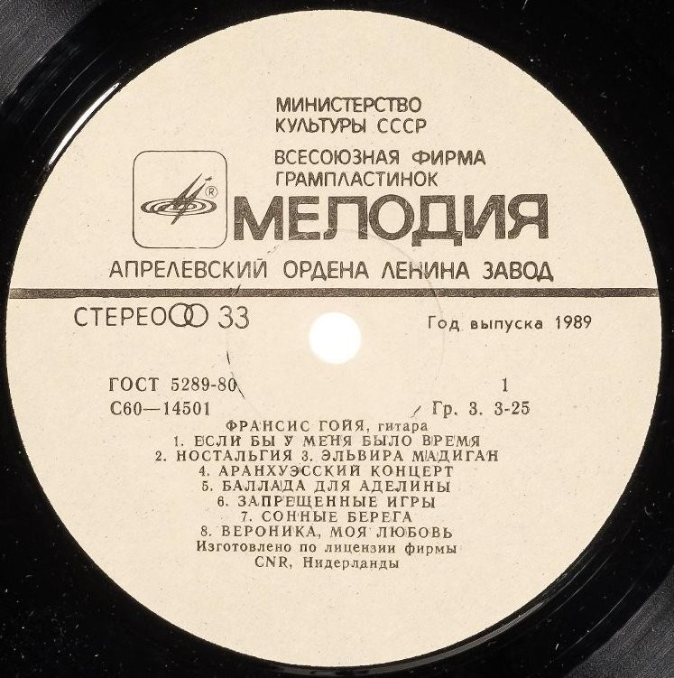 Франсис ГОЙЯ, гитара