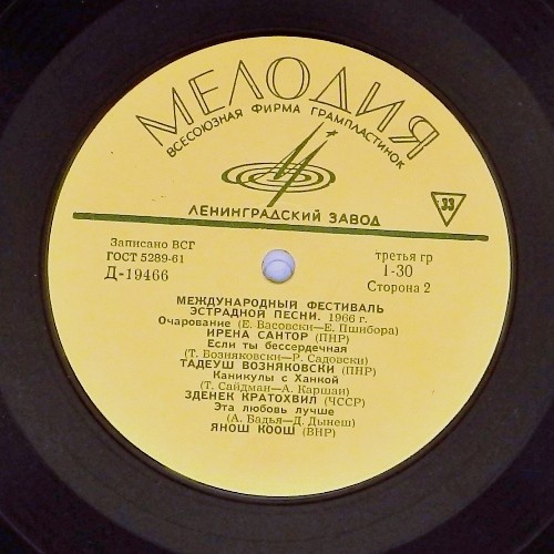 МЕЖДУНАРОДНЫЙ ФЕСТИВАЛЬ ЭСТРАДНОЙ ПЕСНИ (Москва, 1966 г.)