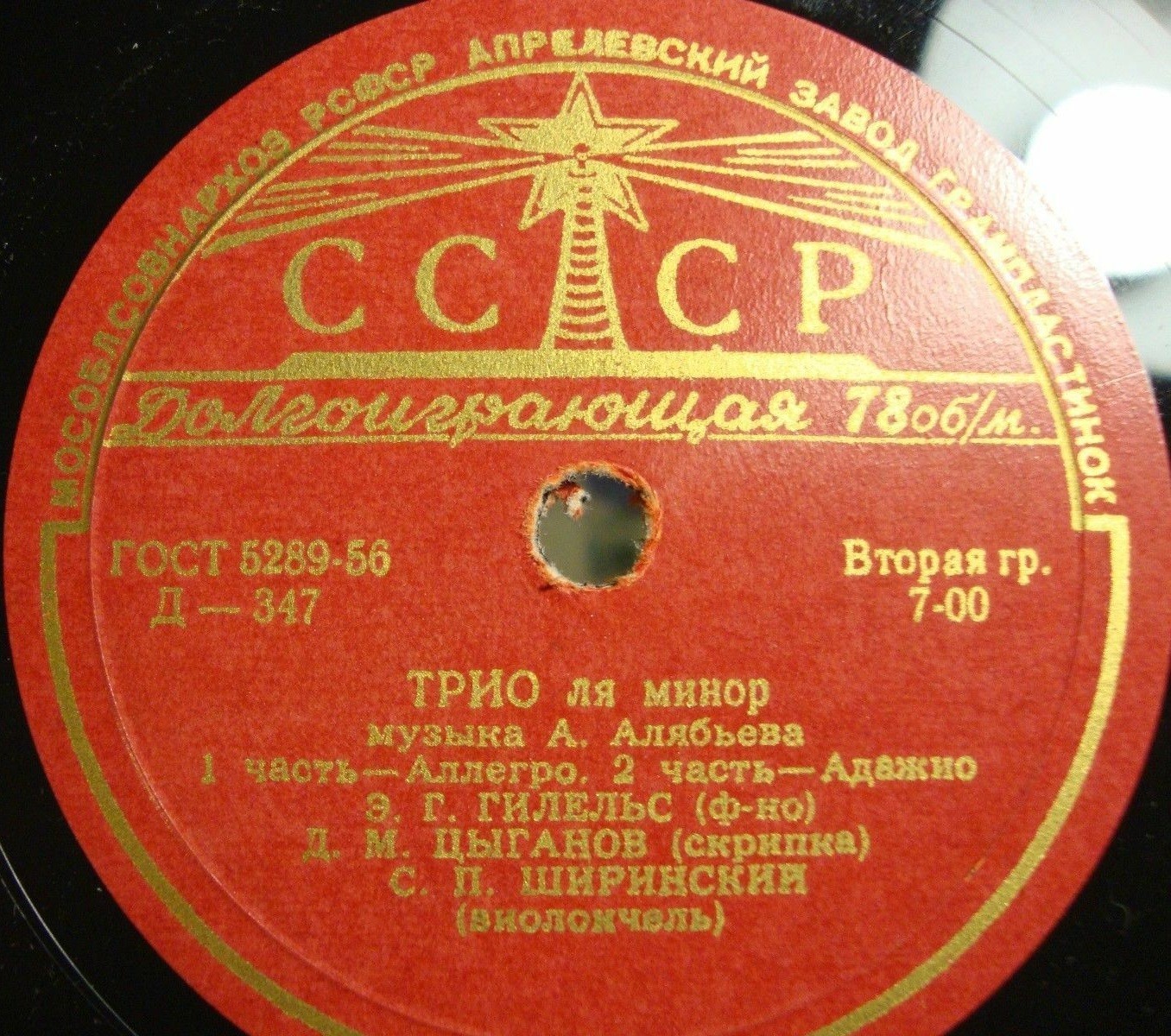 А. АЛЯБЬЕВ (1787–1851): Трио ля минор
