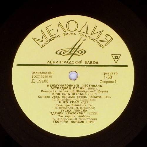 МЕЖДУНАРОДНЫЙ ФЕСТИВАЛЬ ЭСТРАДНОЙ ПЕСНИ (Москва, 1966 г.)